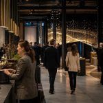 Corporate Event mit Hospitality, klarer Besucherführung und interaktiver Medieninstallation